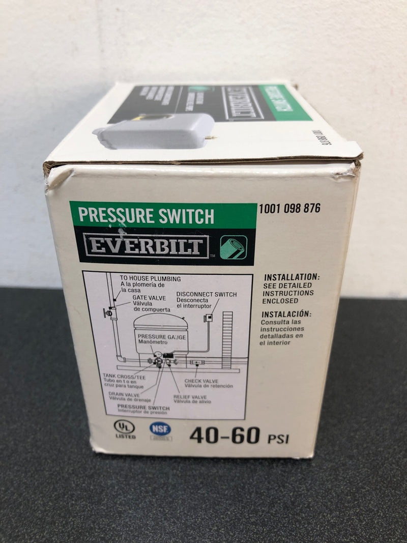 Everbilt EBPS4060 40/60 Pressure Switch for Well Pumps