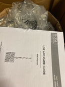 Home decorators collection 30685-HBU Kristella 1-Light Chrome Crystal Pendant Light