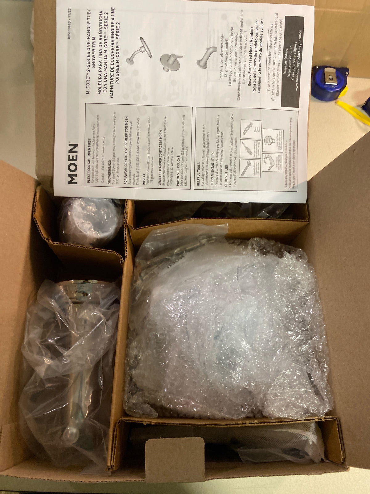 Moen UT2283EP Dartmoor Tub and Shower Trim Package with 1.75 GPM Single Function Shower Head - Chrome