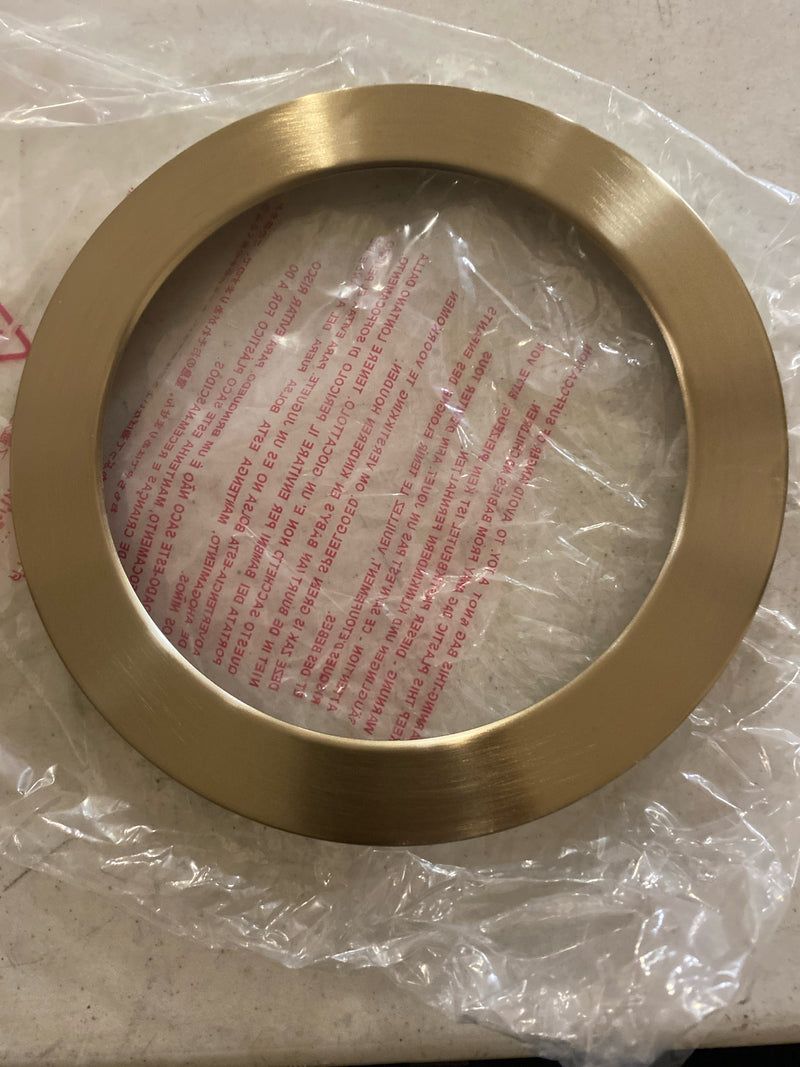 Eglo 204066 Trago 7" Wide Steel Magnetic Trim Ring - Brushed Gold