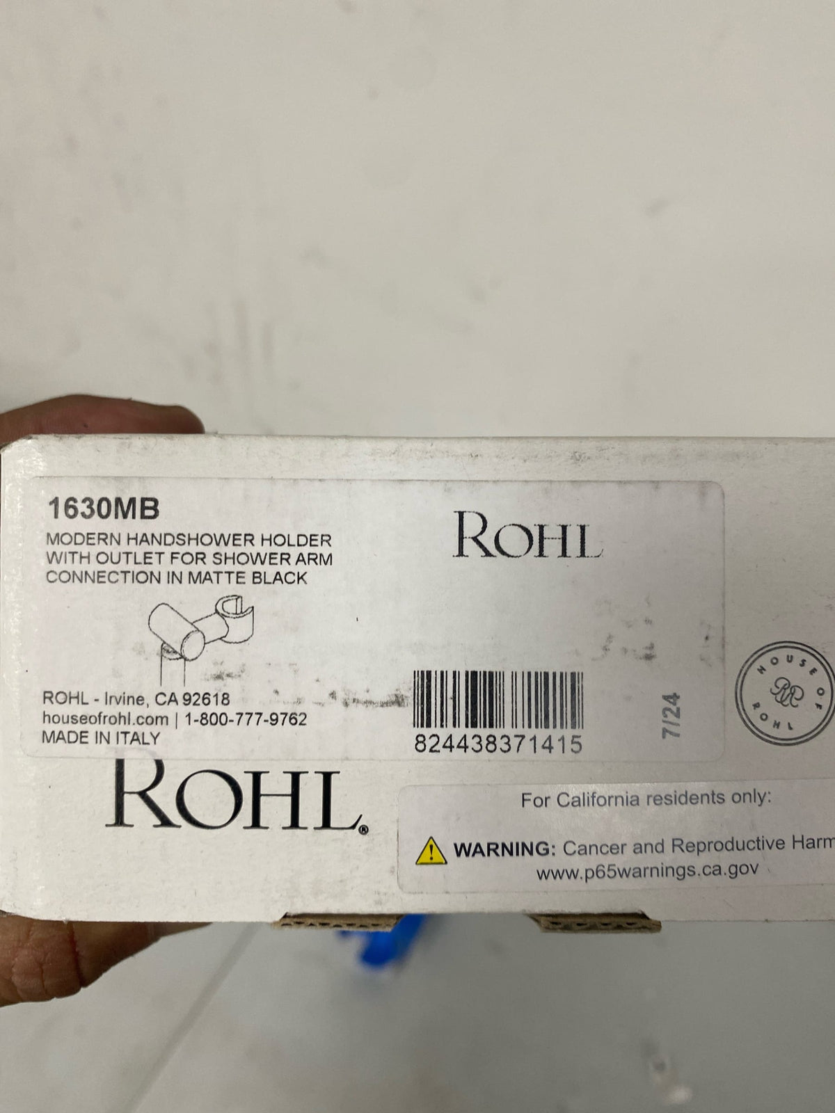 Rohl: 1630MB - Handshower Outlet With Holder