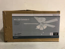 Private brand unbranded SW18030 WH Clarkston II 44 in. LED Indoor White Ceiling Fan with Light Kit
