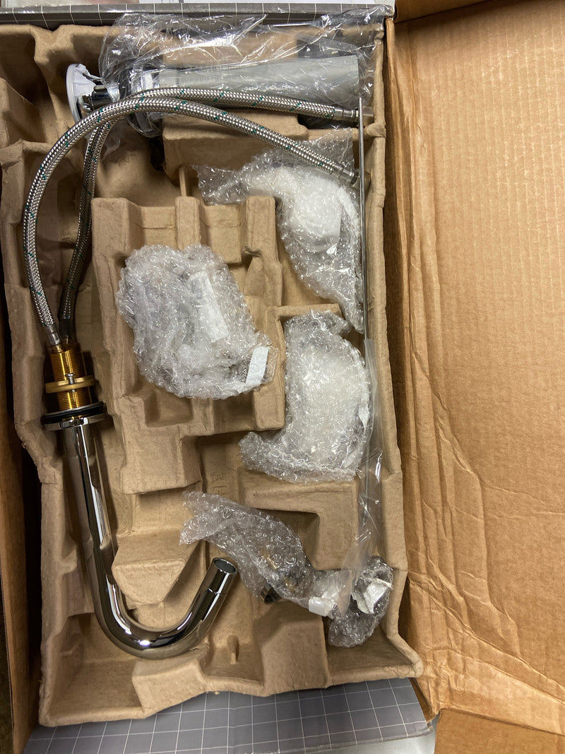 hansgrohe Logis Modern Low Flow Water Saving 2-Handle 3 9-inch Tall Bathroom Sink Faucet in Chrome, 71533001