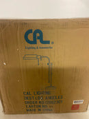 Cal 26" Height Metal Table Lamp in Brushed Steel Metal/Rectangular/Brushed Steel/Brushed Steel/60W/PHARMACY