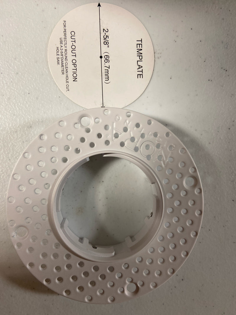 Nora Lighting NM2-TLMR-R M2 5" Trimless Mud Ring for NM2-2RTLDC - White