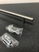 12" Bar Cabinet Pull with 9" Center to Center Satin Nickel Finish