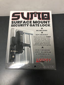 Lockey Sumo GL2 JBMG SUMO Surface Mounted Keyless Entry Single Combination Mechanical Lever Set for Gates - Jet Black Marine Grade