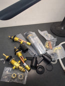 Kingston Brass KB6320NDL NuvoFusion Three-Handle Bidet Faucet with Brass Pop-Up, Matte Black