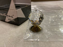 Alno C210-CLR/PA Faceted 1-1/4" Round Crystal Ball Luxury Cabinet Knob With Solid Brass Base - Polished Antique