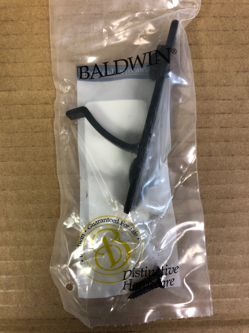 Baldwin 3/4 Inch x 3-7/8 Inch Solid Brass Edge Pull - Satin Black