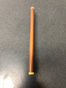 Century 18459B-4WAL Diamond Knurling X Wood 7-9/16 Inch Center to Center Bar Cabinet Pull - Satin Brass / Walnut