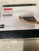 Delta 41516-CZ Décor Assist 9-1/8" Corner Shower Shelf with Assist Bar - Champagne Bronze