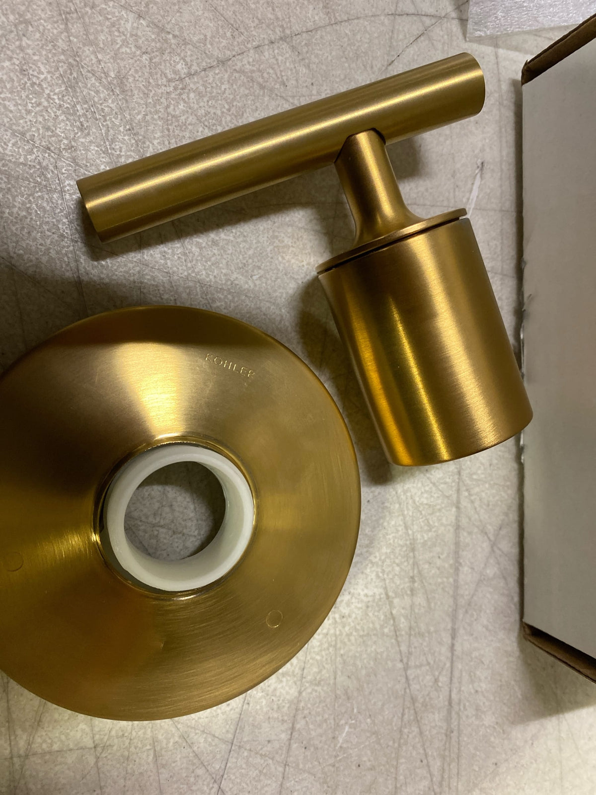 Kohler K-T14491-4-2MB Purist Single Handle 2 or 3 Function Diverter Valve Trim - Less Valve - Vibrant Brushed Moderne Brass