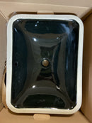 Kohler K-20000-7 Caxton Rectangle 20-1/4" Undermount Bathroom Sink with Overflow - Black Black