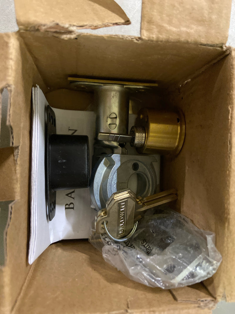 Baldwin 8261 Hollywood Hills Double Cylinder Keyed Entry Deadbolt, Vintage Brass