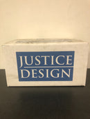 Justice Design Group CER-5945-BIS Bisque Single Light 9.5" Small ADA Cylinder Interior Wall Sconce Rated for Damp Locations from the Ceramic Collection
