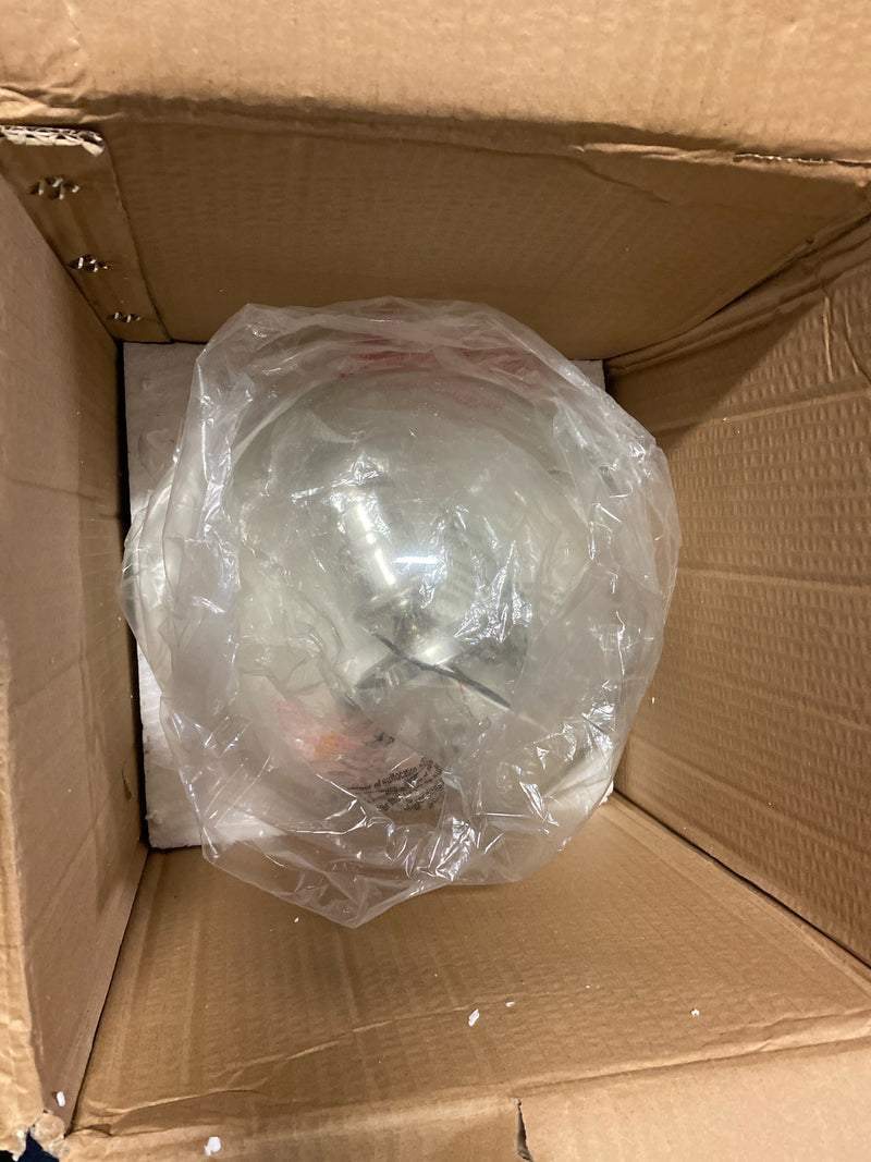 Progress lighting P350046-104 Hansford Collection One-light Polished Nickel Farmhouse 10" Flush Mount Light for Bedrooms or Baths