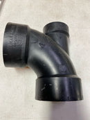 Charlotte pipe ABS003030800HD 3 in. x 3 in. x 2 in. ABS DWV 90D Elbow with Lowheel Inlet