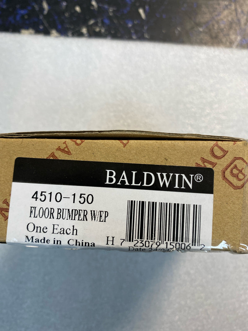 Baldwin 4510150 2 Inch Solid Brass Floor Mounted Door Stop - Satin Nickel