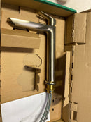 Hansgrohe 71258821 Logis Fine 1.2 GPM Vessel Single Hole Bathroom Faucet 240 with ComfortZone, EcoRight, and AirPower Technology - Less Drain Assembly - Brushed Nickel