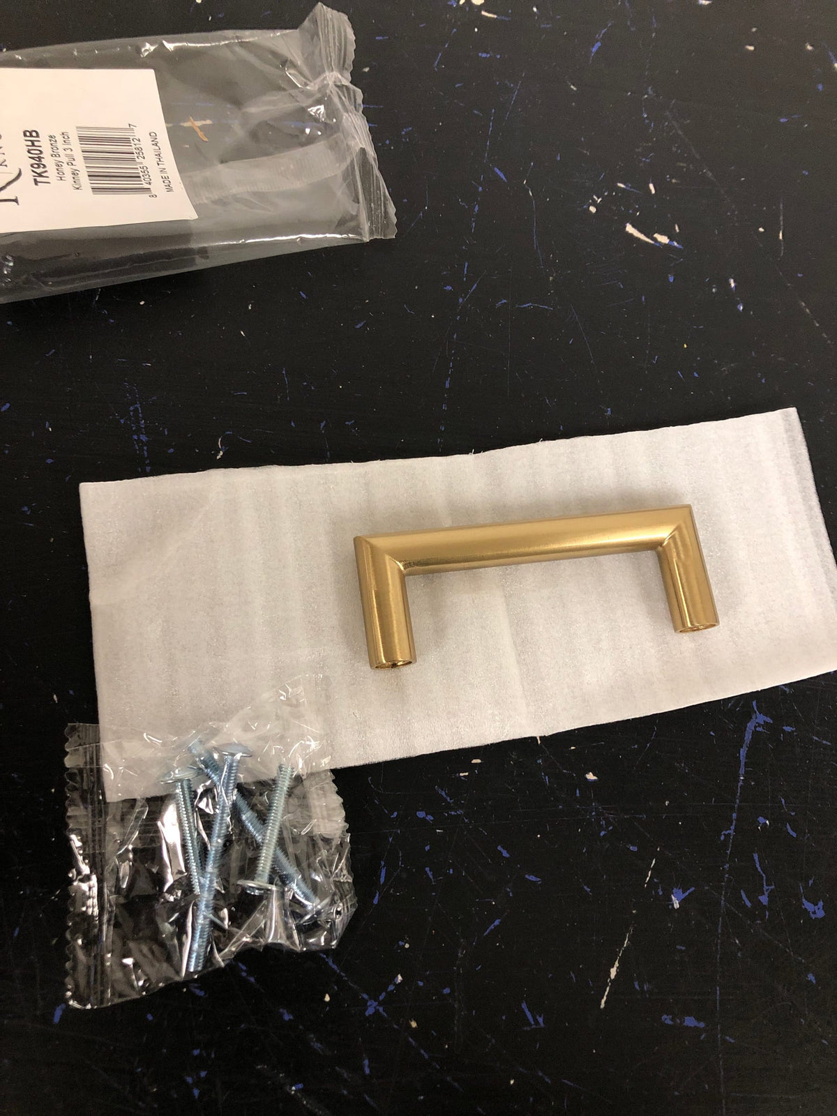 Top Knobs TK940HB Kinney 3 Inch Center to Center Handle Cabinet Pull from the Lynwood Series - Honey Bronze