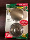 QuickTrim Push Pull Bath Stopper and Innovator Overflow Kit, Brass