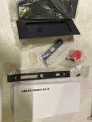 Emtek Modern Rectangular Privacy Pocket Door Mortise Lock (Satin Black)