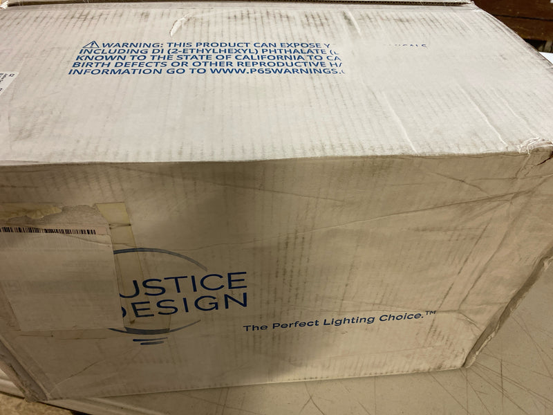 Justice Design Group FAL-8814-18-DBRZ-RIGID LumenAria 1 Light Full Sized Pendant with Rigid Stem Kit and Short Tapered Cylindrical Shade - Dark Bronze