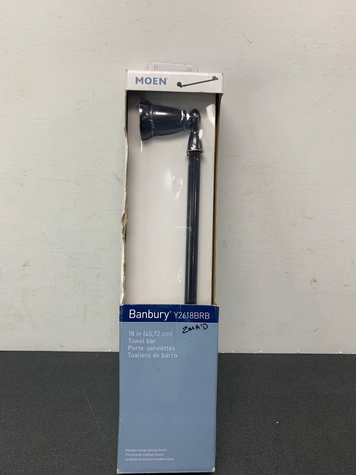 Moen Y2618BRB Banbury 18 in. Towel Bar in Mediterranean Bronze