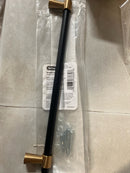 Amerock Mergence 10-1/16 inch (256mm) Center-to-Center Matte Black/Champagne Bronze Cabinet Pull, BP36981FBCZ