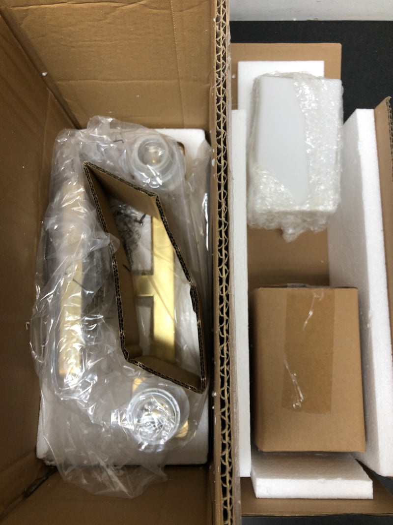 Progress Lighting P300369-012 Cowan 2 Light 14" Wide Bathroom Vanity Light with Frosted Glass Shades - Satin Brass