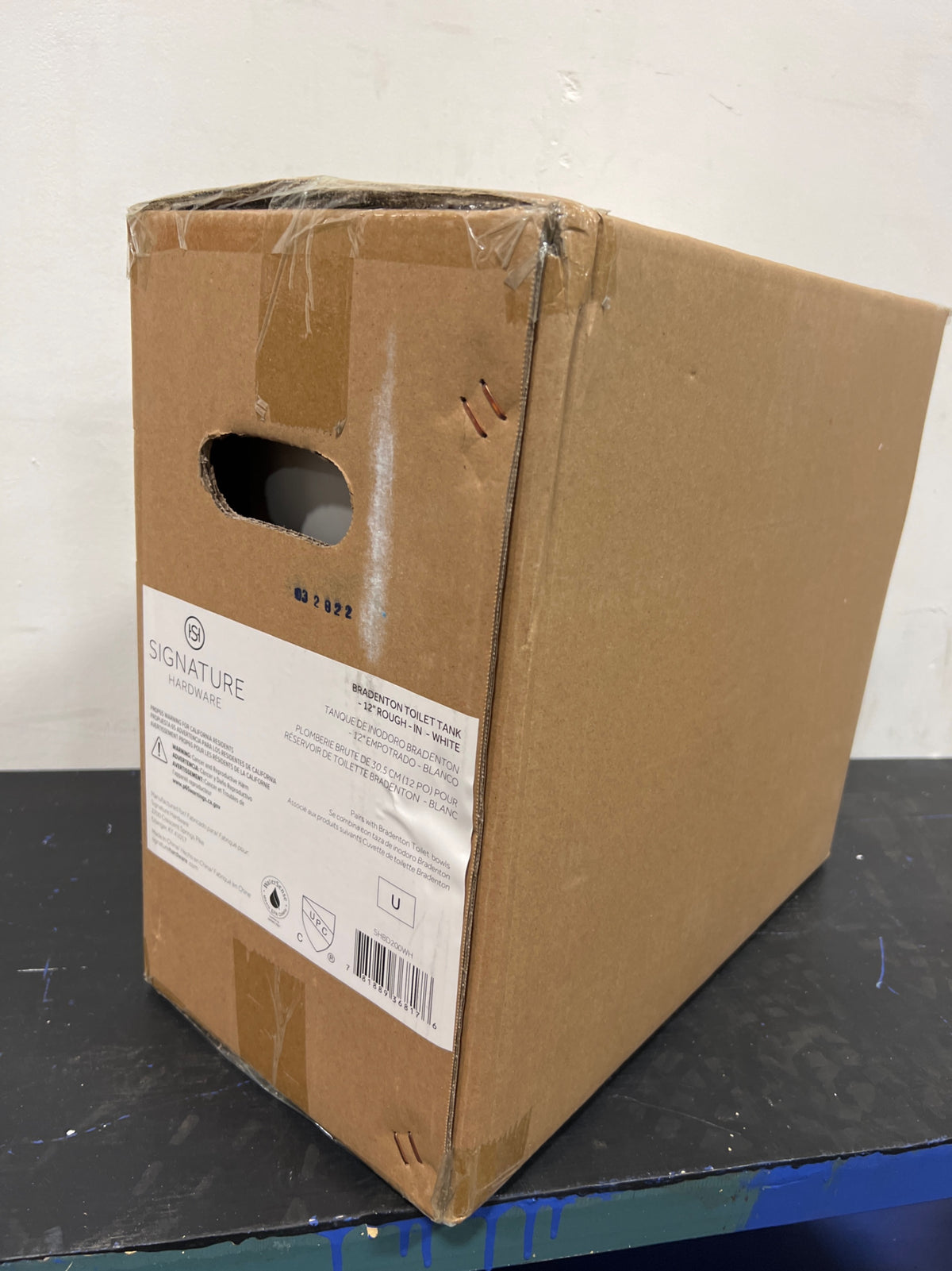 Signature Hardware 7920659 Bradenton 1.28 gpf Toilet Tank in White