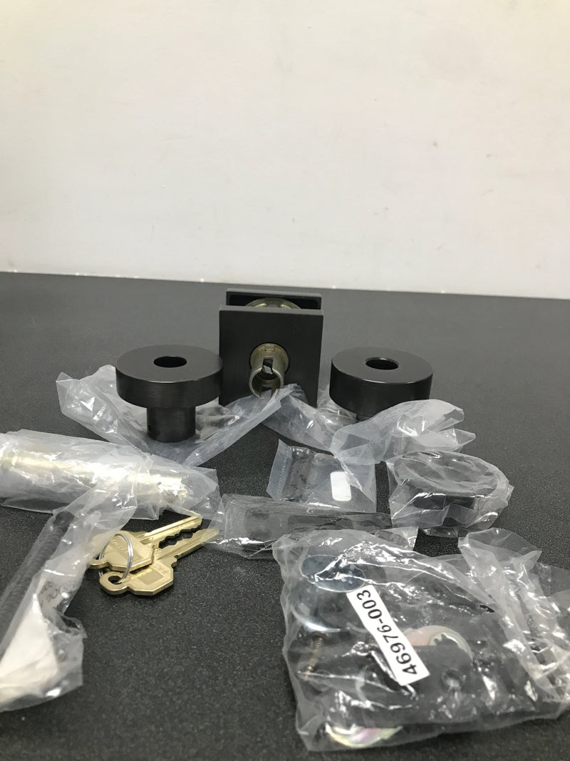 Baldwin ENCONCSR112 Contemporary Single Cylinder Keyed Entry Door Knob with Square Rose - Venetian Bronze