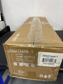 JONATHAN Y JYL3555A Coco Prism Vintage 29.75" 4-Light Metal/Glass Classic Glam LED Vanity Light, Chrome Classic;Glam;Transitional;Traditional 2700K LED 2W