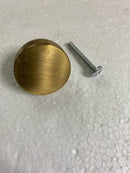 Emtek 86655KNKUS4 Knurled 1-1/4 Inch Mushroom Cabinet Knob from the SELECT Collection - Satin Brass