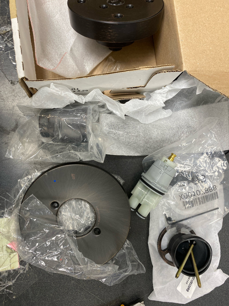 Delta T14258-RB Trinsic Shower Only Trim Package with 1.75 Single Function Shower Head and H2Okinetic Technology - Venetian Bronze