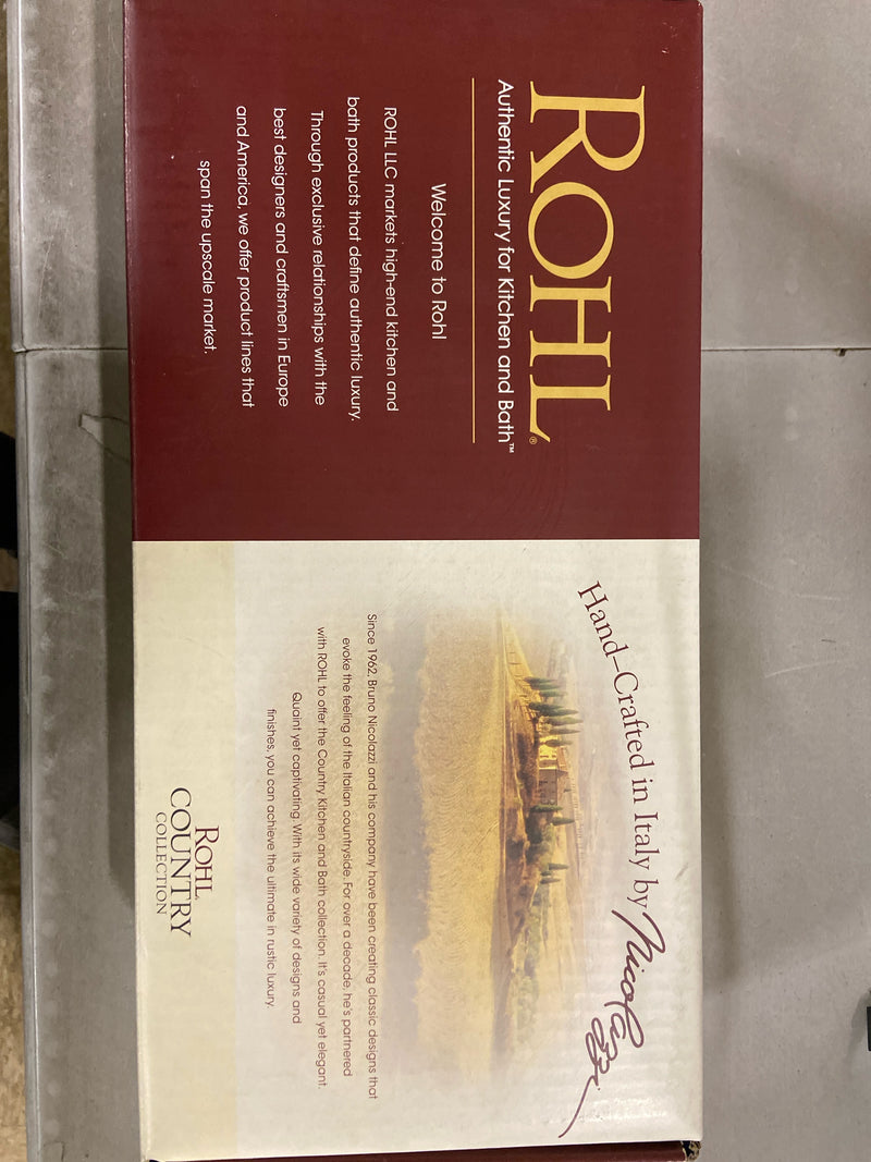 Rohl A1445XM-2STN Satin Nickel Pot Filler Single Tap with Cross Handle A1445XM-2