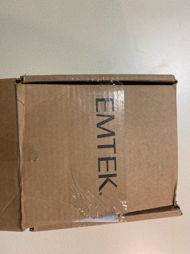 Emtek 5122HLOUS14RH Helios Right Handed Single Cylinder Keyed Entry Door Lever Set with Square Rose - Polished Nickel