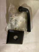 Baldwin 5141.RDM 5141 Right Handed Non-Turning One-Sided Dummy Door Lever with R033 Rose from The Estate Collection - Satin Black