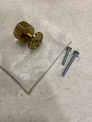 Amerock BP37652BBZ Ballard 1-1/8 Inch Fluted Mushroom Cabinet Knob - Golden Champagne