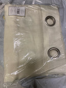 Exclusive home EH7968-16-2-96G Loha Ivory Solid Light Filtering Grommet Top Curtain, 54 in. W x 96 in. L (Set of 2)