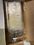 Emtek 9100 Steel Hinges (Pair) - SD - 1/4" Radius Corner - 3 1/2" x 3 1/2" - 910234 - Satin Brass (US4)