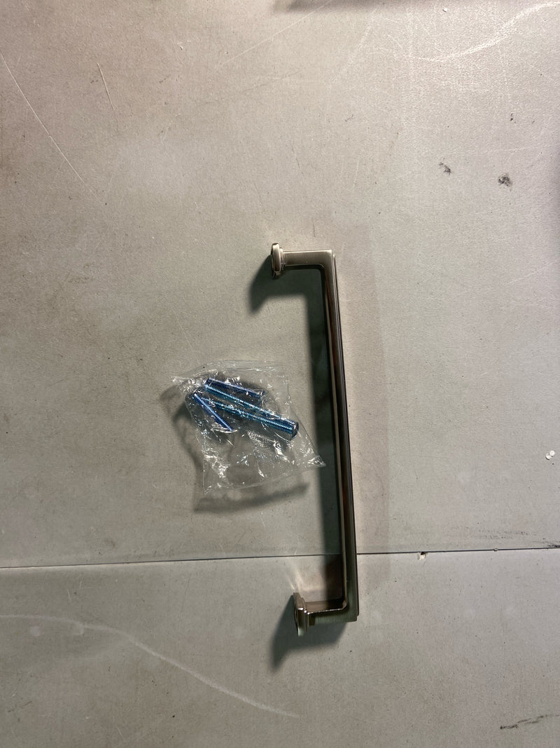 Jeffrey Alexander 171-160SN Richard 6-5/16" (160mm) Center to Center Contemporary Grip Cabinet Handle / Drawer Pull - Satin Nickel