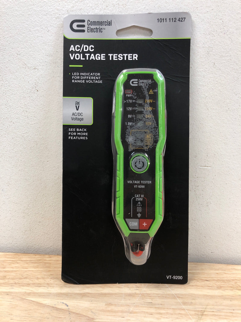 Commercial electric VT-9200 Electronic AC/DC Voltage Tester