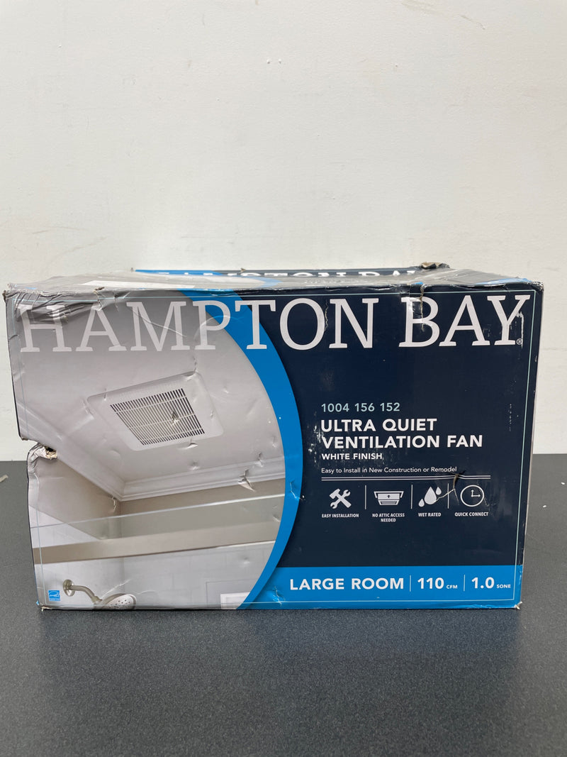 Hampton bay BPT18-34A-5 110 CFM Ceiling Mount Room Side Installation Quick Connect Bathroom Exhaust Fan, ENERGY STAR