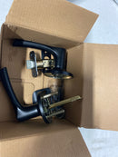 Kwikset 200HYL-514 Henley Passage Door Lever Set with Round Rose - Matte Black