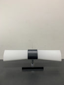 Progress Lighting P300062-031 Zura 2 Light 21" Tall Bathroom Sconce with Etched Opal Shades - Black