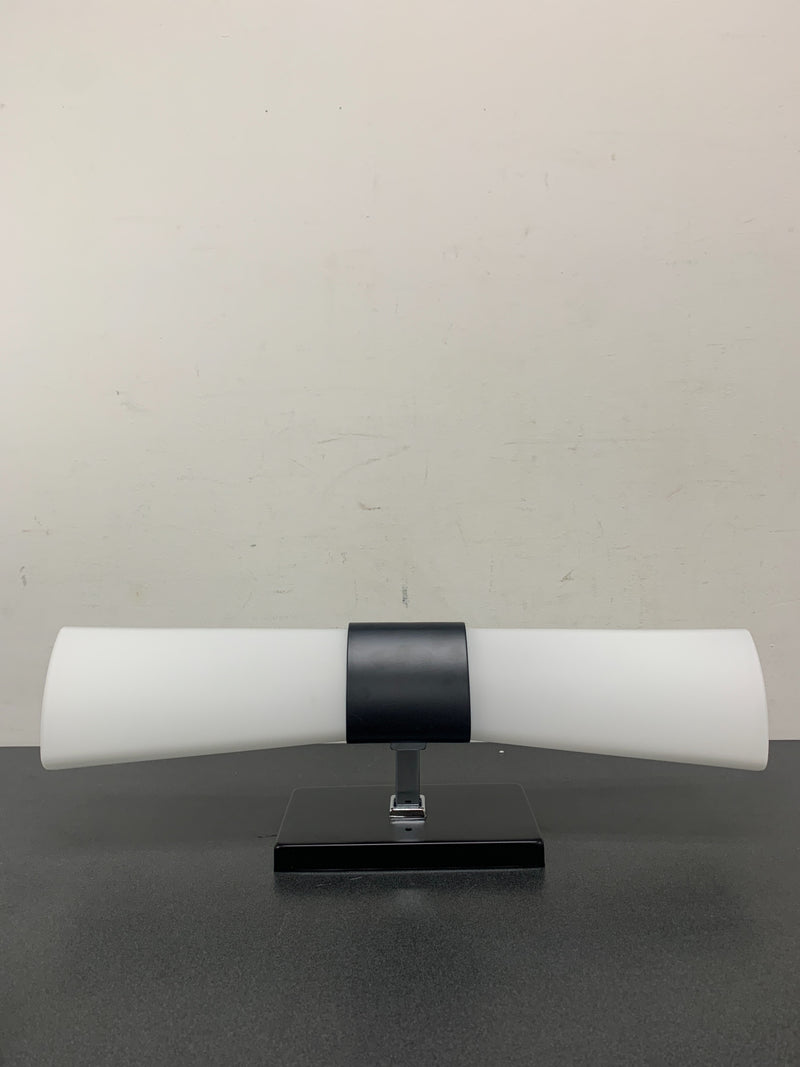 Progress Lighting P300062-031 Zura 2 Light 21" Tall Bathroom Sconce with Etched Opal Shades - Black
