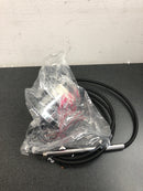 Elegant Lighting LD2224C Baxter 12" Wide Single Light Pendant with Clear Glass Shade - Chrome / Clear