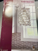 Home decorators collection C8251-10 Keighley 1-Light Chrome and Crystal Mini Pendant Light Fixture